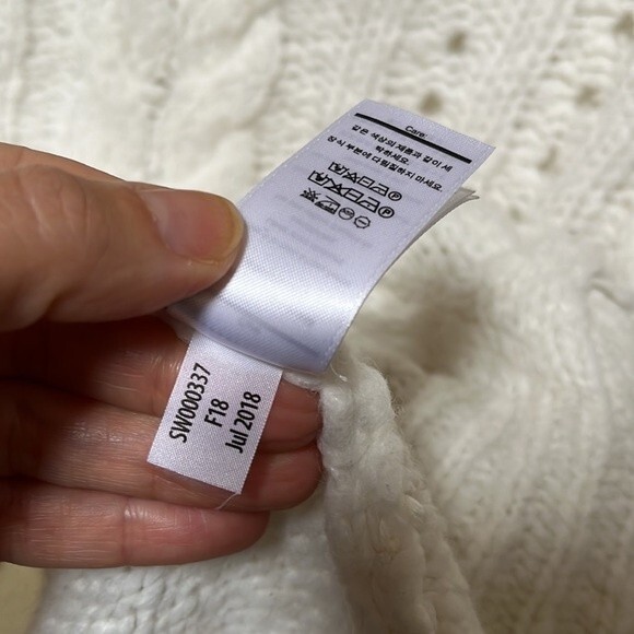 Smartwool Moon Ridge Boyfriend Wool Blend Oversized Sweater in Winter White S - Picture 8 of 11